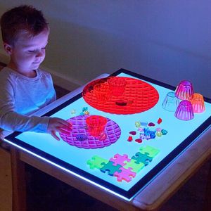 Tavolo Luminoso LED RGB Multicolore 2026 per Bambini, Giocattolo Educativo Sensoriale Prescolare, Tavoletta Luminosa per <span class=keywords><strong>Disegno</strong></span> - Product Image 2