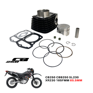 Manchon de cylindre de moteur de moto adapté au piston de cylindre <span class=keywords><strong>Honda</strong></span> CB250 CBB250 SL230 XR230 165FMM 65.5MM - Product Image 1