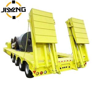 Remolques de plataforma baja de 3 ejes y 60 toneladas, y de 4 ejes y 80 toneladas, de fábrica china, en oferta, <span class=keywords><strong>para</strong></span> la venta - Product Image 3