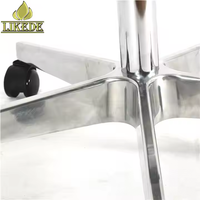 Base de chaise pivotante réglable en aluminium avec roulettes, base de chaise de bureau robuste à 5 étoiles pour mobilier moderne
