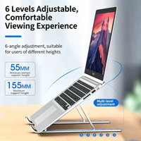 Support de refroidissement pour ordinateur portable ABS amélioré 2026 N3, réglable en hauteur, support vertical portable pour ordinateur portable