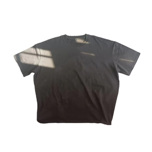 Camiseta Oversize Vintage con Lavado Ácido, Algodón Pesado, Manga Corta, para Hombre, Estilo Relajado, Retro, Desgastado, con Carácter, Prenda Esencial - Product Image 1