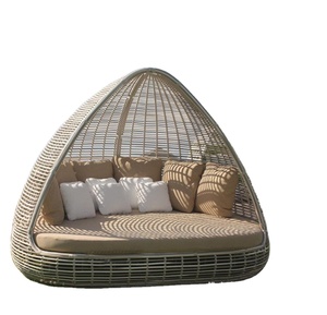 Tất cả thời tiết ngoài trời PE mây lớn Sun Spa tán <span class=keywords><strong>Stylish</strong></span> đi văng Patio vườn wicker phòng chờ khách sạn Hồ bơi thời trang Sun <span class=keywords><strong>Lounger</strong></span> - Product Image 2