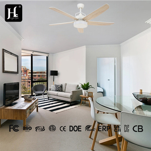 Modern pole mounted <b>fan</b>, black and white <b>ceiling</b> <b>fan</b> <b>with</b> light, <b>remote</b> control <b>fan</b> <b>with</b> light, used for home living room - Product Image 3