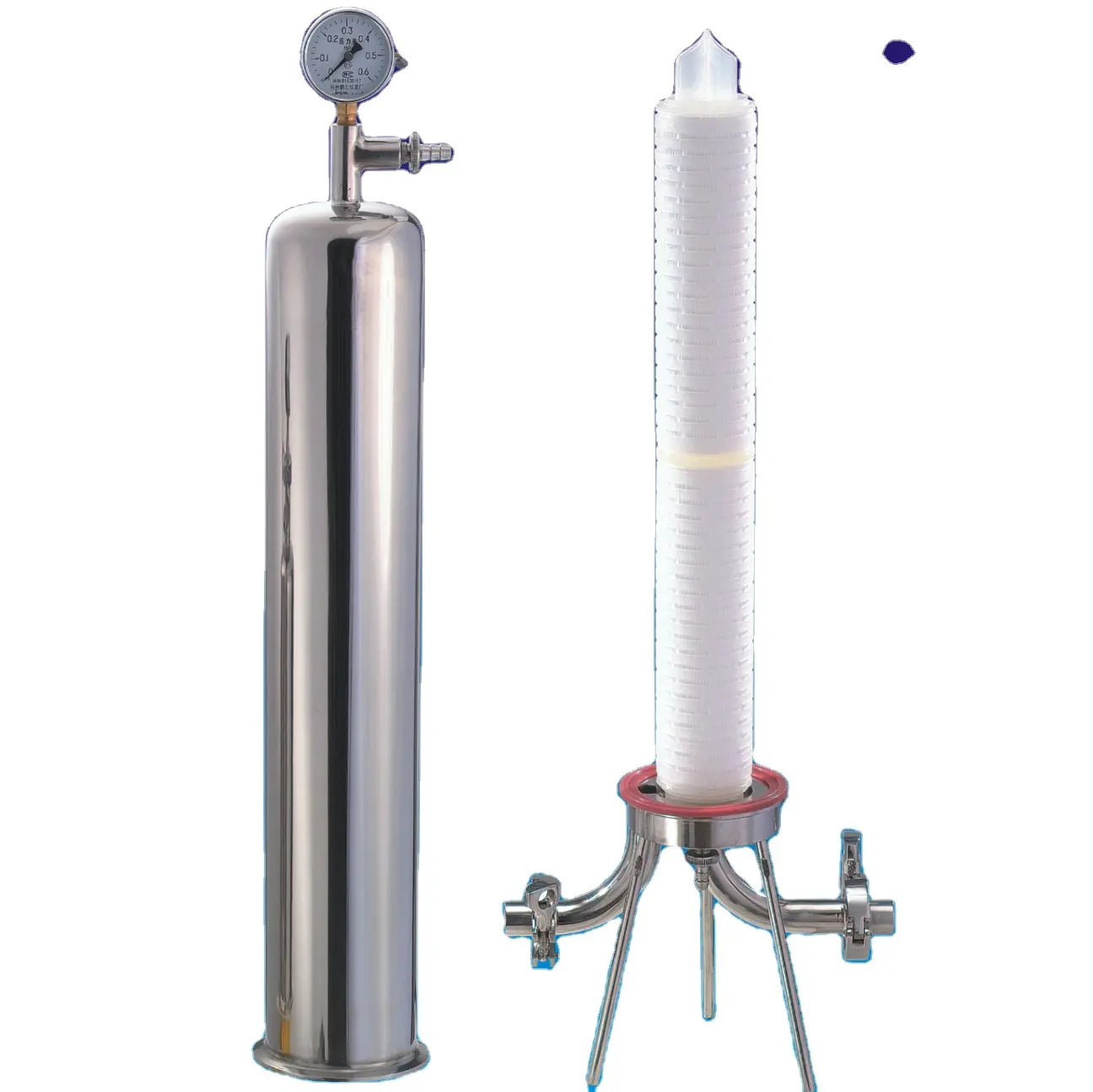 20 "China Air Industri Pasir Baik Housing Cartridge Filter untuk Penyaringan Air Peralatan