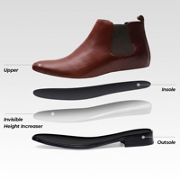 Bottes Chelsea pour hommes de créateur, en cuir, rehaussantes de 6 cm, tendance mode, pour mariage, vente en gros usine
