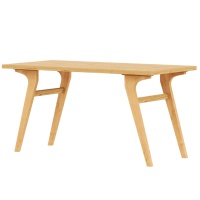 Table basse transformable 2 en 1 en bois naturel, hauteur réglable, table à manger extensible pour la maison