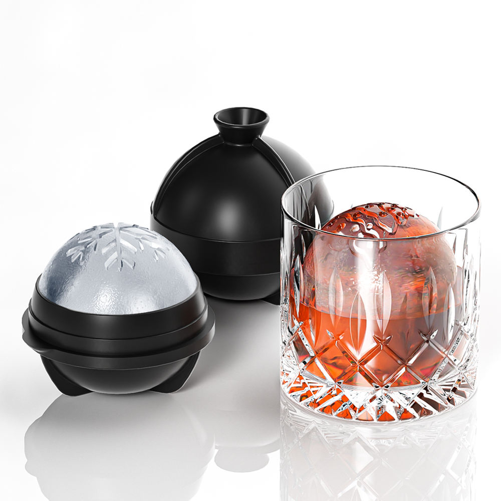 Nouveau moule de boule de glace de Noël de flocon de neige