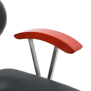 Silla de Barbero Clásica HZ8719BK Hidráulica Reclinable con Altura Ajustable para Uso Comercial - Product Image 5