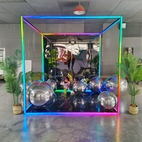 Cadre de photomaton RVB personnalisé Boîte de photomaton avec lumière RVB pour la décoration de mariage et d'événement
