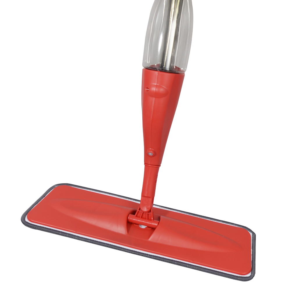 Швабра с распылителем и резервуаром для воды 450 мл, Швабра для сухой и влажной уборки пола с моющимися подушечками из микрофибры