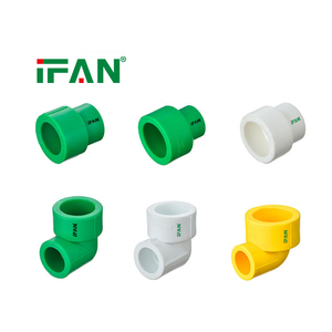 Raccords PPR verts IFAN, filetés mâle et <span class=keywords><strong>femelle</strong></span>, 20-125 mm, haute qualité, pour tuyaux et raccords PPR d'ingénierie - Product Image 1