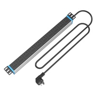 Gabinete de servidor de sala de datos Fuente de alimentación 27U 42U 47U Rack PDU 6 8 10 vías 10A 16A Enchufe universal UE AU EE. UU. Adaptador