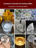 Moule à glaçons carrés transparents pour cocktails, bac à glaçons réutilisable pour whisky