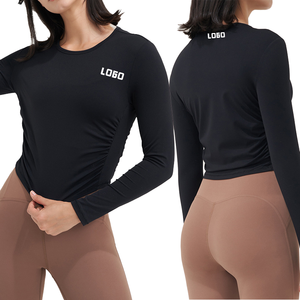 Pasigi ชุดออกกำลังกายเล่นโยคะสำหรับผู้หญิงชุดออกกำลังกายเล่นฟิตเนส4ชิ้นชุดกีฬาแขนยาวกางเกงขายาว - Product Image 4