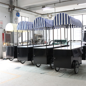 바퀴화물 자전거 거리 음식 배달 자전거 크레이프 트레일러 세발 자전거 카트 - Product Image 4