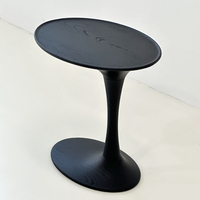 Table d'angle ovale minimaliste moderne, design original, mobile, luxe léger, pour petit appartement, mini table d'appoint
