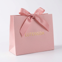 Bolsa de Regalo de Papel Kraft con Logotipo Personalizado, Bolsa de Compras Impresa para Ropa y Joyería