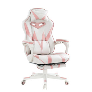 Silla Gamer Rosa para Dormitorio de Niñas, Personalizada, de Alta Calidad, Silla de Cuero Ergonómica para Computadora, Silla de Juego - Product Image 2