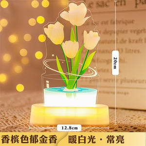 Acrílico Led <span class=keywords><strong>noche</strong></span> luz Anime Demon Slayer Agatsuma Zenitsu figura para niños dormitorio decoración Cool Kimetsu No Yaiba lámpara regalo - Product Image 5