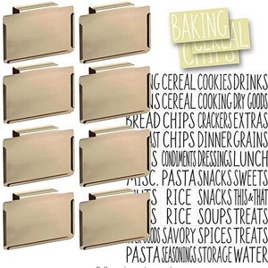 Metal Tag <b>Label</b> Rectangular Writable For Food Storage <b>Kitchen</b> Organization - Product Image 2