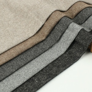 Cappotto a spina di pesce nuovo cotone giappone e corea 35 lana 2 poliestere con fodera interna 690 g/m 36 11 tessuto tessuto leggero - Product Image 2