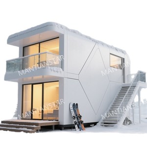 Maison conteneur moderne préfabriquée, espace de vie modulaire pour usage en station balnéaire et en bureau en extérieur - Product Image 1