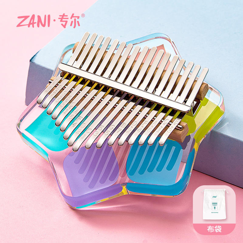 เฮกซะแกรมหลากสี 17 โทน + กระเป๋าผ้าฝ้าย