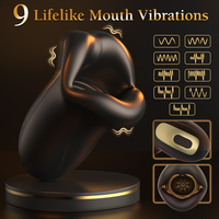 Neuheit: Penis-Trainingsgerät zur Verzögerung der Ejakulation, Weicher Mund-Vibrator, Eichel-Trainer, Vibrator-Masturbator für Männer