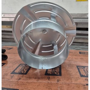 Tapa de chimenea de acero galvanizado tipo inserto, cubierta fija para chimeneas de techo - Product Image 3