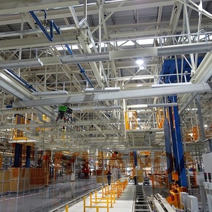 Ánh Sáng Hợp Kim Nhôm Hồ Sơ Vật Liệu Đường Sắt Theo Dõi Overhead Treo Workstation Cầu Crane Hệ Thống - Product Image 3