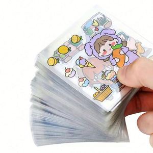 Pegatinas de Vinilo Transparente Autoadhesivas, Resistentes al Agua, con Corte Kiss Cut, Impresión de Logotipo Personalizada de Alta Calidad - Product Image 1