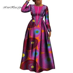 Femmes africaines Batik Imprimé <span class=keywords><strong>Bazin</strong></span> Riche <span class=keywords><strong>Robe</strong></span> Femmes <span class=keywords><strong>Robe</strong></span> Longue Tissu Coton Cire <span class=keywords><strong>Boubou</strong></span> Dashiki <span class=keywords><strong>Robe</strong></span> Femmes - Product Image 4