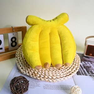 Juguete de Peluche de Plátano para Mascotas al por Mayor, Juguete <span class=keywords><strong>Molar</strong></span> para Perros Resistente a Mordidas con Sonido, Muñeco de Peluche Suave para Masticar, Juguete para Aliviar la Ansiedad de Cachorros - Product Image 2