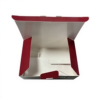 Boîte d'emballage alimentaire en papier recyclable personnalisée en gros avec fond à verrouillage automatique pour l'emballage des chips et autres aliments.