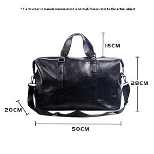 Bolso de viaje de calle de estilo Simple de gran capacidad, bolso de viaje de negocios de cuero PU geométrico de un solo hombro - Product Image 3