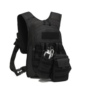 Mochila Táctica Negra Personalizada, Multifuncional, de Poliéster/Forro de PU, para Montañismo y Senderismo - Product Image 3