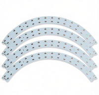 Module LED PCB en aluminium MCPCB pour éclairage circulaire personnalisé, idéal pour ventilateurs de plafond et luminaires ronds, avec technologie SMT et haute conductivité thermique