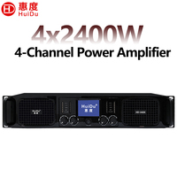 Amplificateur de puissance numérique professionnel HD-A480 4 canaux Classe D 4x2400W 8ohm en pont 9120W PFC pour scène et sonorisation Line Array