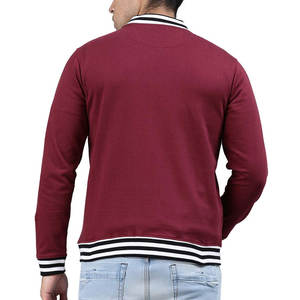 Chaqueta Varsity Personalizable de Nuevo Diseño para Hombre, Chaqueta Casual de Invierno con Cuello Alto, Chaqueta Varsity Transpirable con Cierre para Hombre al por Mayor - Product Image 3