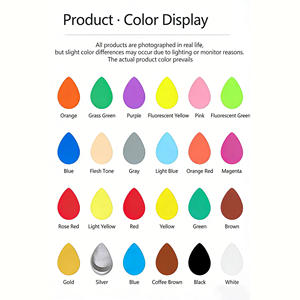 24 रंग पानी आधारित उच्च एकाग्रता कम गंध एक्रिलिक पेंट के लिए कैनवास चमड़े की लकड़ी के वार्डरोब टेबल डाइंग वर्णनों के लिए सेट - Product Image 5