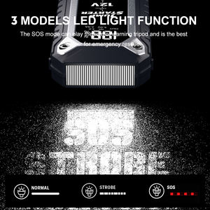 Démarreur de voiture portable 12V double USB PD60W 4000A avec lampe de poche <span class=keywords><strong>SOS</strong></span>, batterie externe 32000mAh, compatible moto/camion essence 7L diesel 5L - Product Image 5