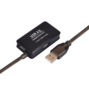 Cavo di <span class=keywords><strong>Prolunga</strong></span> <span class=keywords><strong>USB</strong></span> 2.0 da 15 <span class=keywords><strong>Metri</strong></span> Maschio-Femmina con Hub a Quattro Porte, Amplificazione del Segnale, Conduttore in Rame e Rivestimento in PVC per Uso Personale - Product Image 3