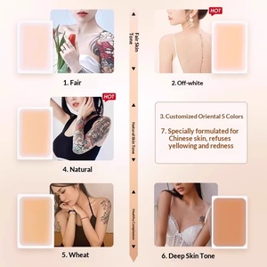 6 Parches para Cubrir Tatuajes con Color Similar a la Piel, Resistentes al Sudor y Diseñados para la Belleza - Product Image 2