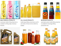 Machine de remplissage automatique de liquide de bouteille en verre en plastique de prix usine de haute qualité avec 4 buses