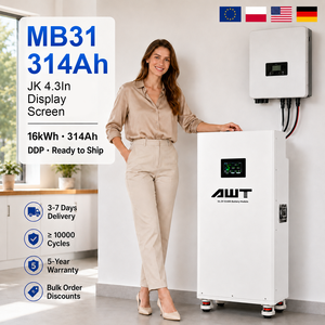 Batterie solaire Lifepo4 EU DDP 48V 16kWh MB31 JK V19 BMS 51.2V 314Ah avec roues pour l'alimentation électrique - Product Image 1