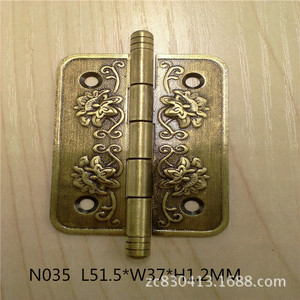 Charnière de meuble vintage en fer N035, montage en surface, design antirouille - Product Image 2