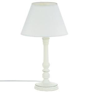 LAMPE DE TABLE LEO EN MÉTAL ET PVC DIAM. 20 H. 36 CM BLANC - Product Image 1