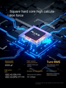 มัลติมิเตอร์แบบดิจิตอล 175C True RMS รุ่น 179/177  แบบอัตโนมัติเต็มรูปแบบ ยูนิเวอร์แซล ผลิตในจีน - Product Image 5