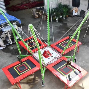 <span class=keywords><strong>KARUN</strong></span> พับและเคลื่อนย้ายได้สี่คนกระโดดบันจี้จัมด้วยไฟสีและล้อ - Product Image 1